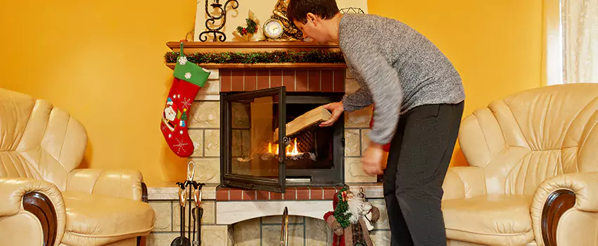 Rusted Metal Fireplace Restoration in Vineland, New Jersey